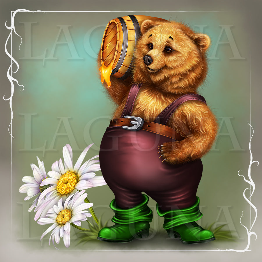 Bear and Barrel of Honey