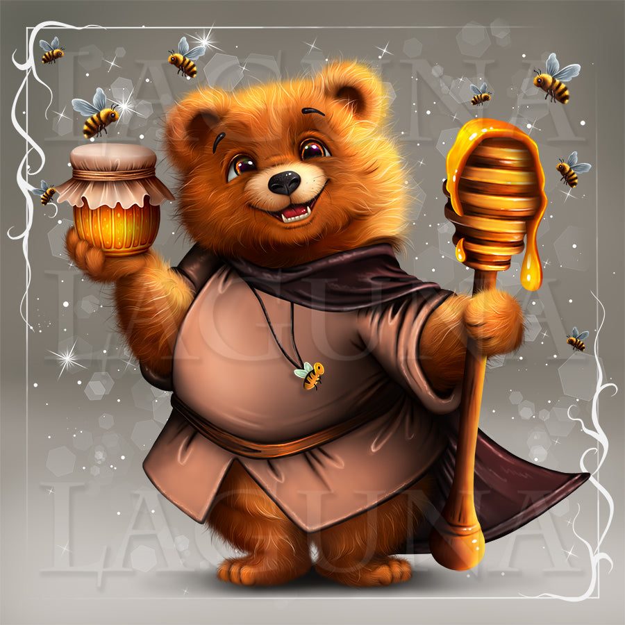 Bear and Jar with Honey