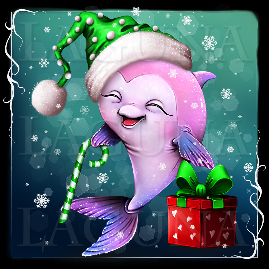 Christmas Baby Dolphin