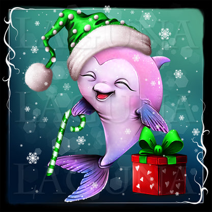 Christmas Baby Dolphin