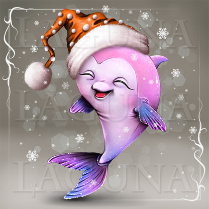 Christmas Baby Dolphin