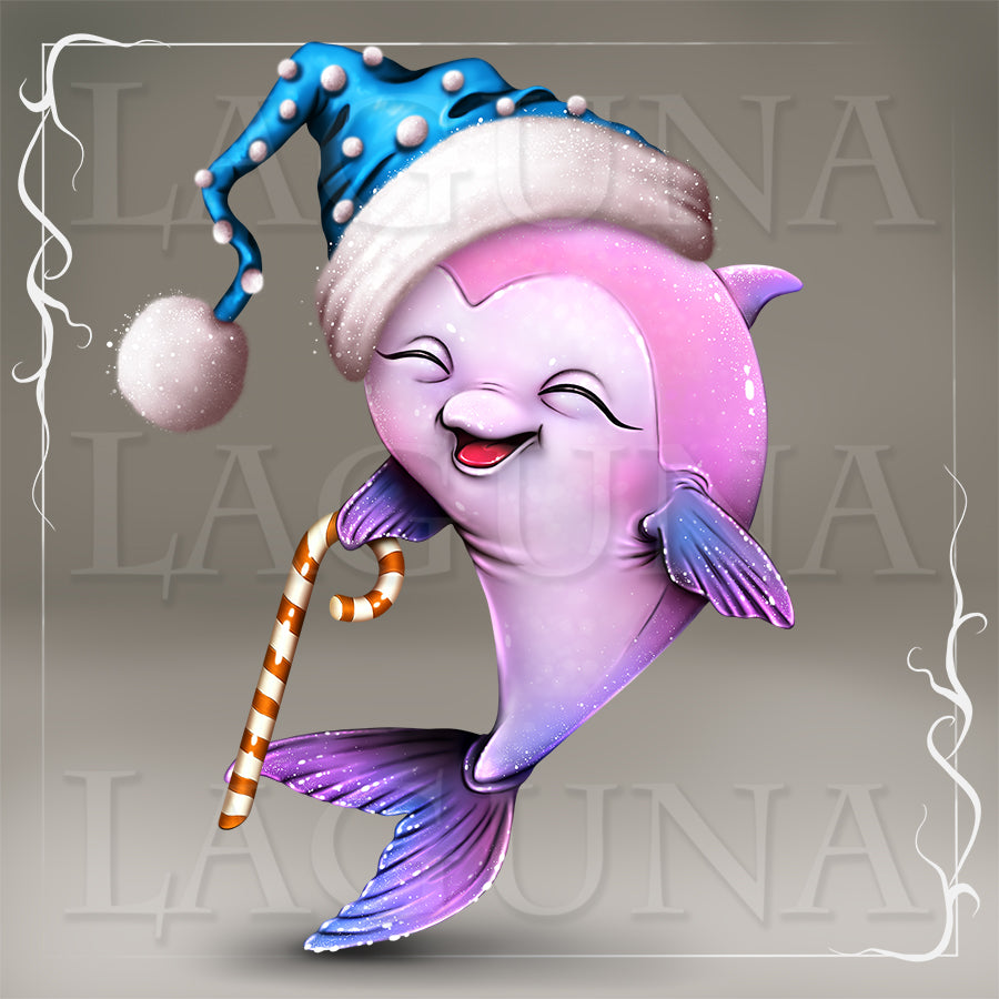 Christmas Baby Dolphin