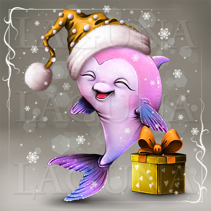 Christmas Baby Dolphin