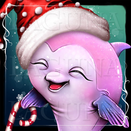 Christmas Baby Dolphin
