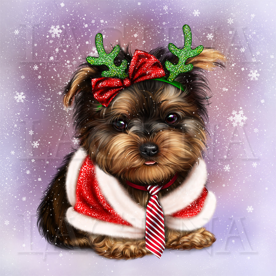 Christmas Deer (Yorkie)