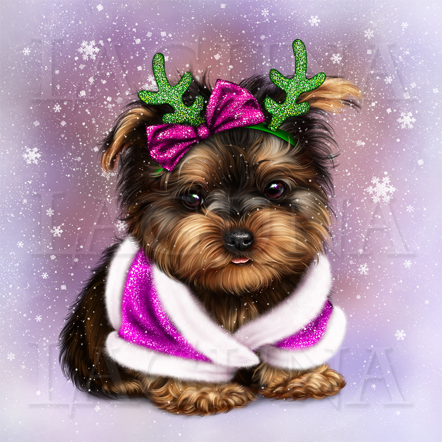 Christmas Deer (Yorkie)