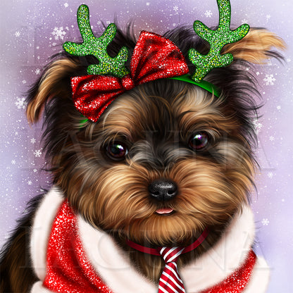 Christmas Deer (Yorkie)