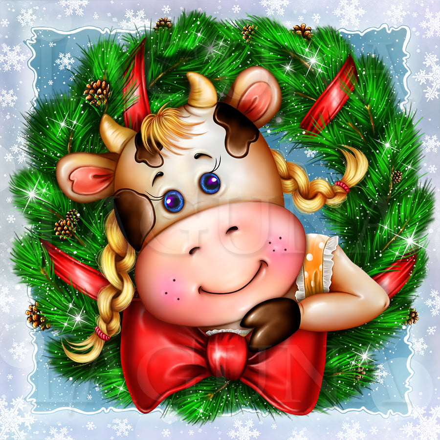 Christmas Girl Cow (for Love)