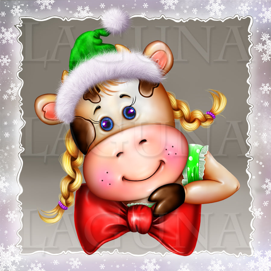 Christmas Girl Cow (for Love)