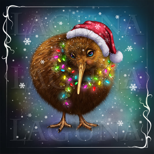 Christmas Kiwi Bird