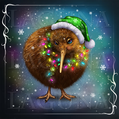 Christmas Kiwi Bird