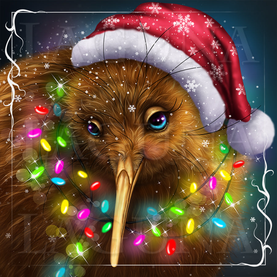 Christmas Kiwi Bird