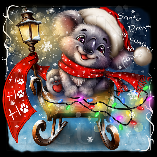 Christmas Koala Sledging