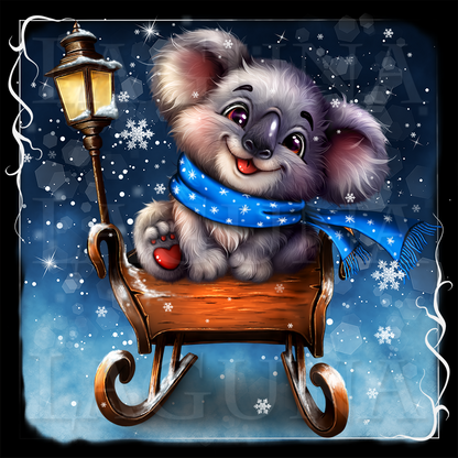 Christmas Koala Sledging