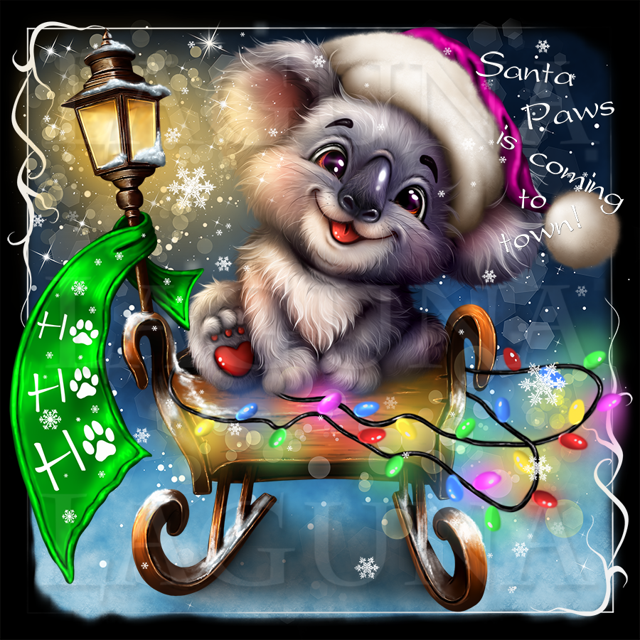 Christmas Koala Sledging