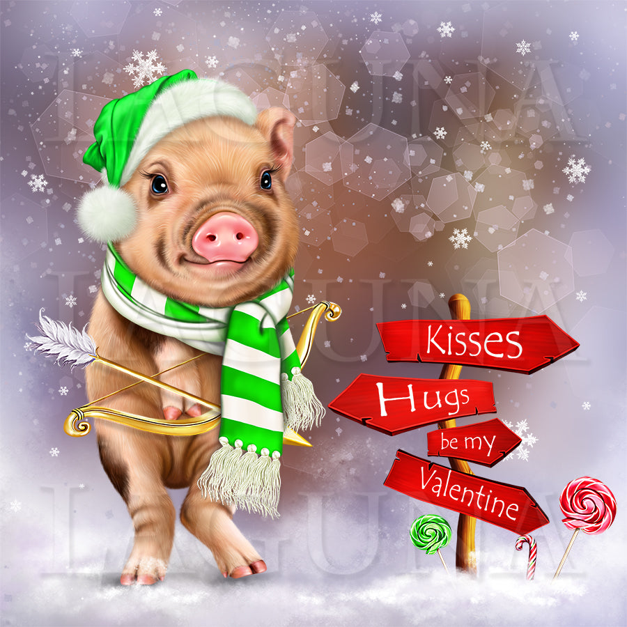 Christmas Valentine Piggy