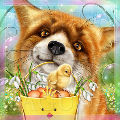 Easter Fox and Chick