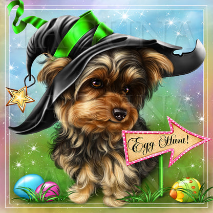 Egg Hunt (Yorkie)