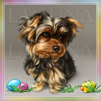 Egg Hunt (Yorkie)