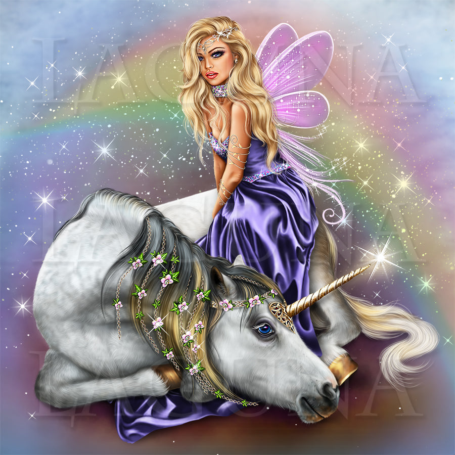 Fairy Girl and Unicorn
