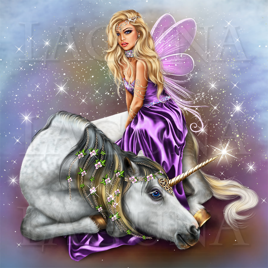 Fairy Girl and Unicorn