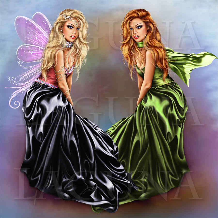 Fairy Girl and Unicorn