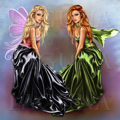 Fairy Girl and Unicorn