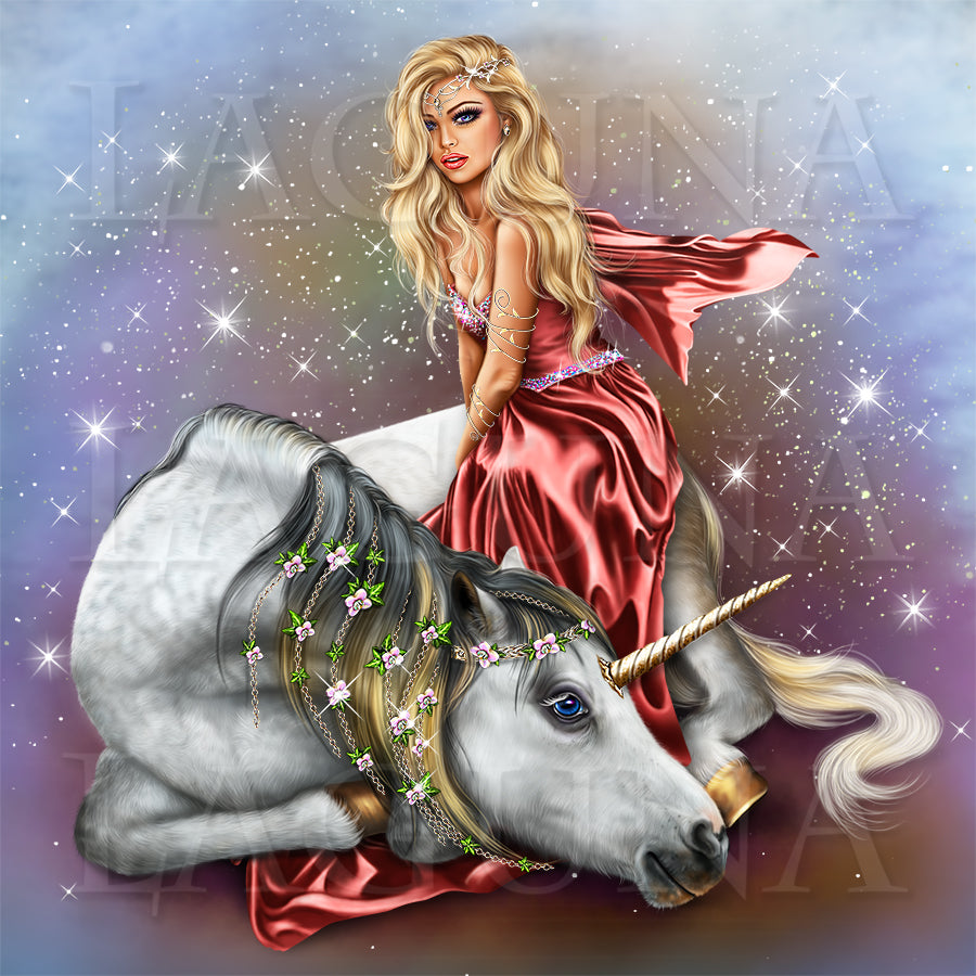 Fairy Girl and Unicorn