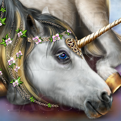 Fairy Girl and Unicorn
