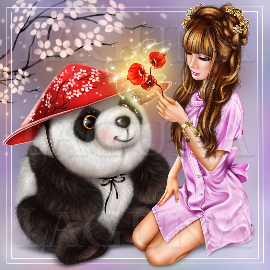 Girl and Panda