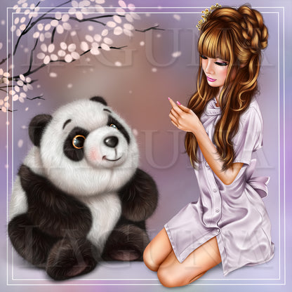 Girl and Panda