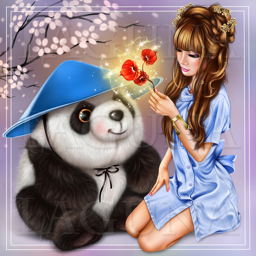 Girl and Panda