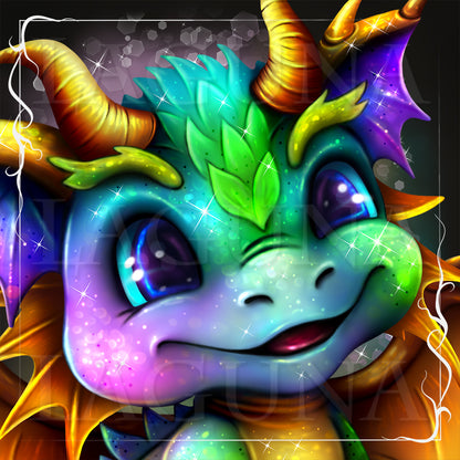 Halloween Dragon with Parchments