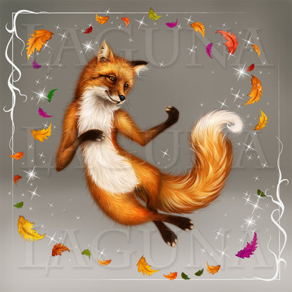 Halloween Fox Playing Violin