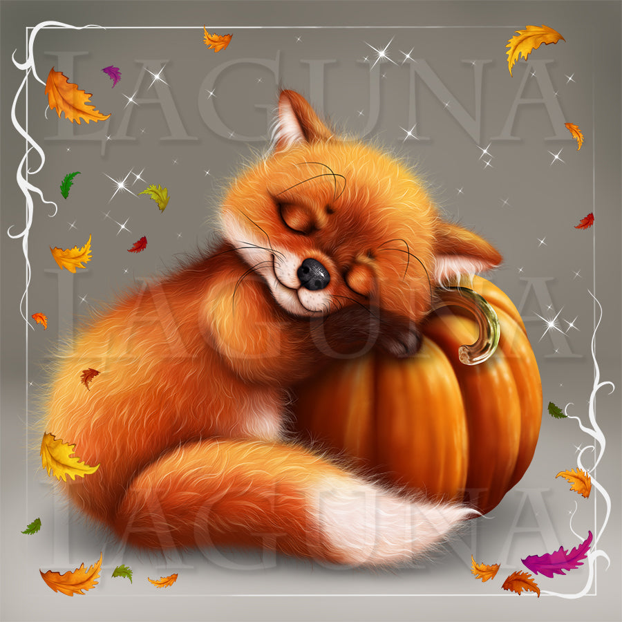 Halloween Fox Sleeping