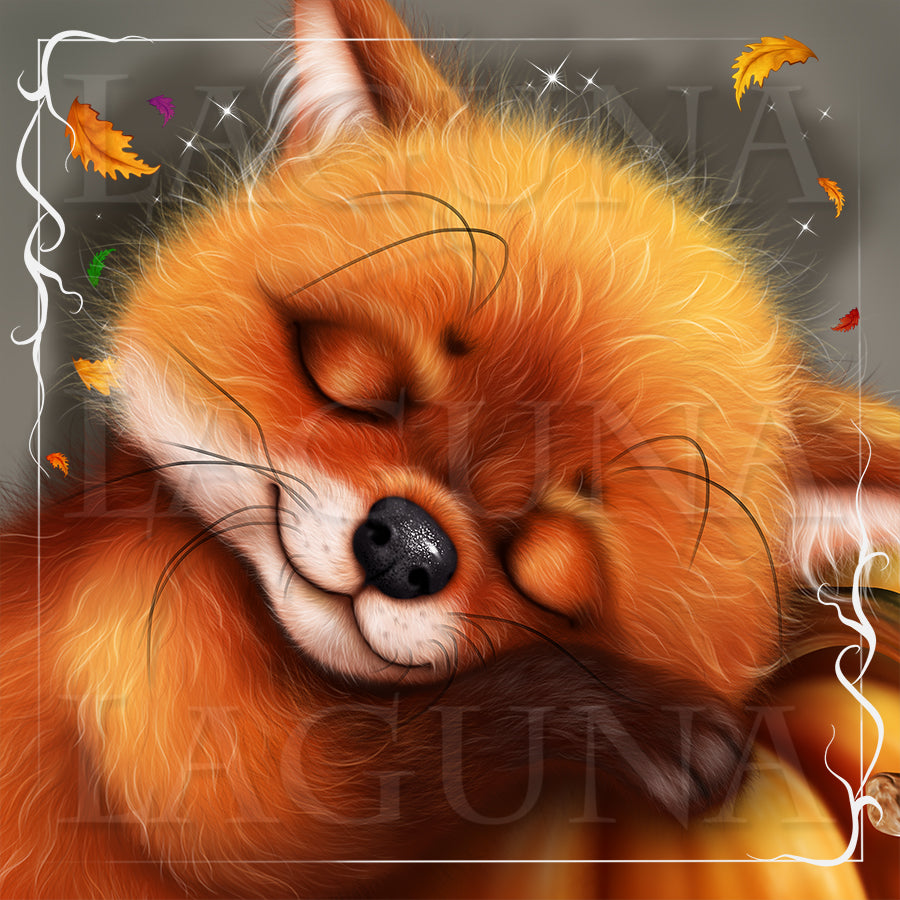 Halloween Fox Sleeping