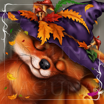 Halloween Fox Sleeping