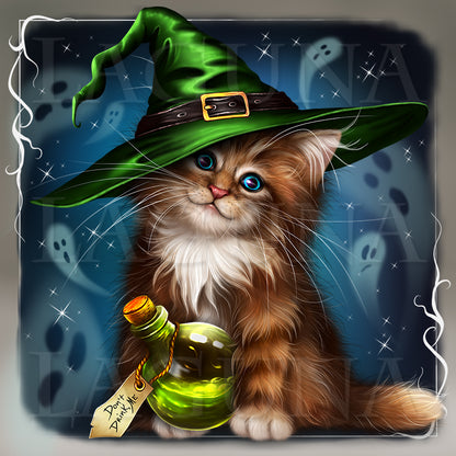 Halloween Kitty and Magic Potion