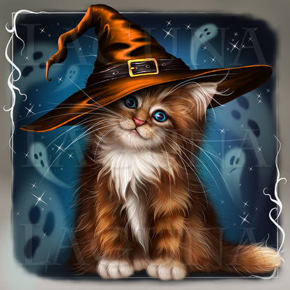 Halloween Kitty and Magic Potion