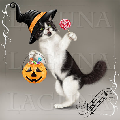 Halloween Orchestra (Cat with Drum)