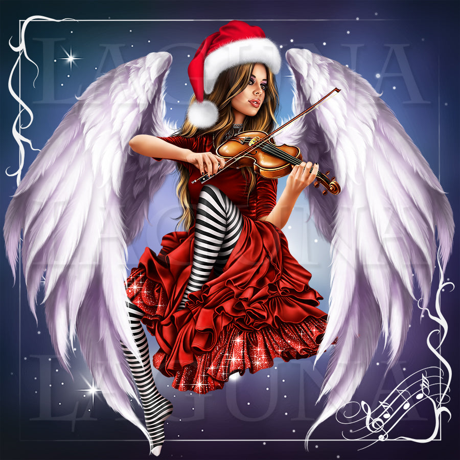 Halloween Orchestra (Girl with Violin and Owl)
