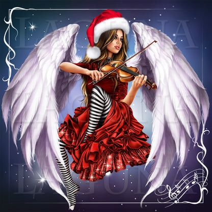 Halloween Orchestra (Girl with Violin and Owl)