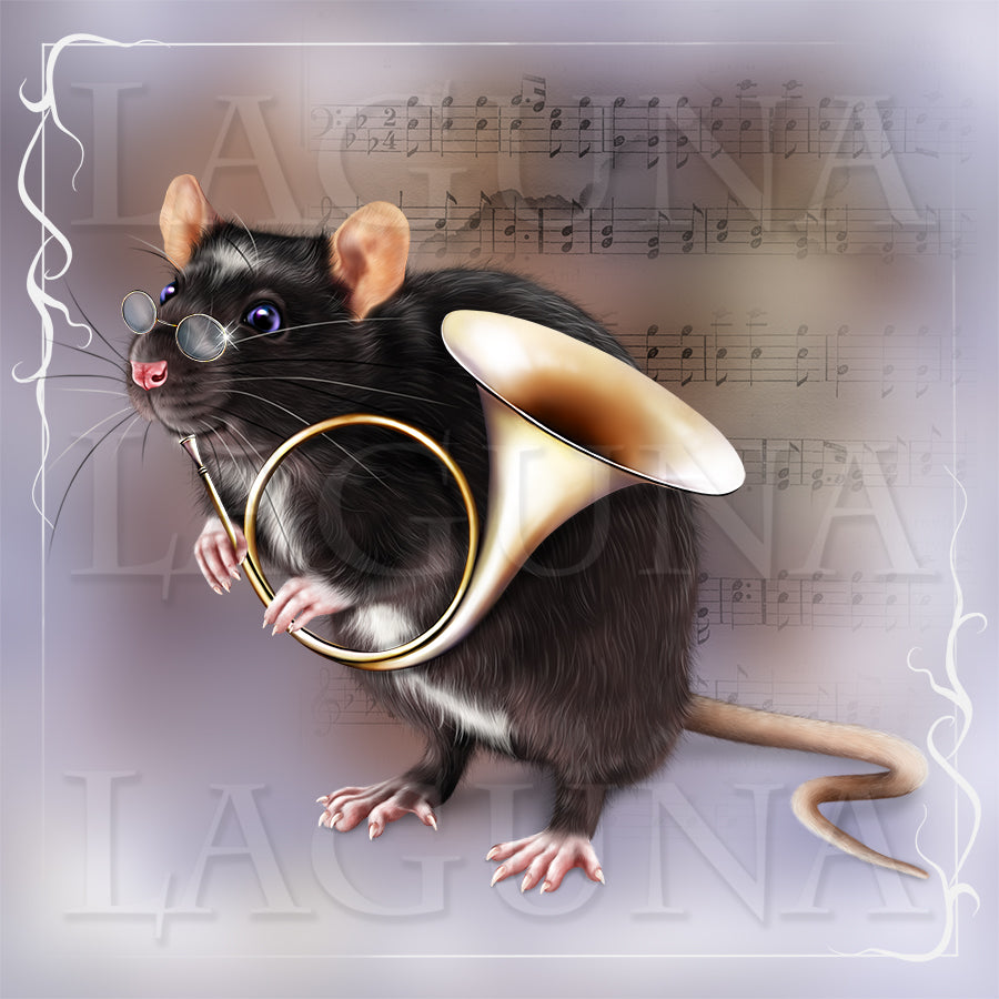 Halloween Orchestra (Rat with Trumpet)