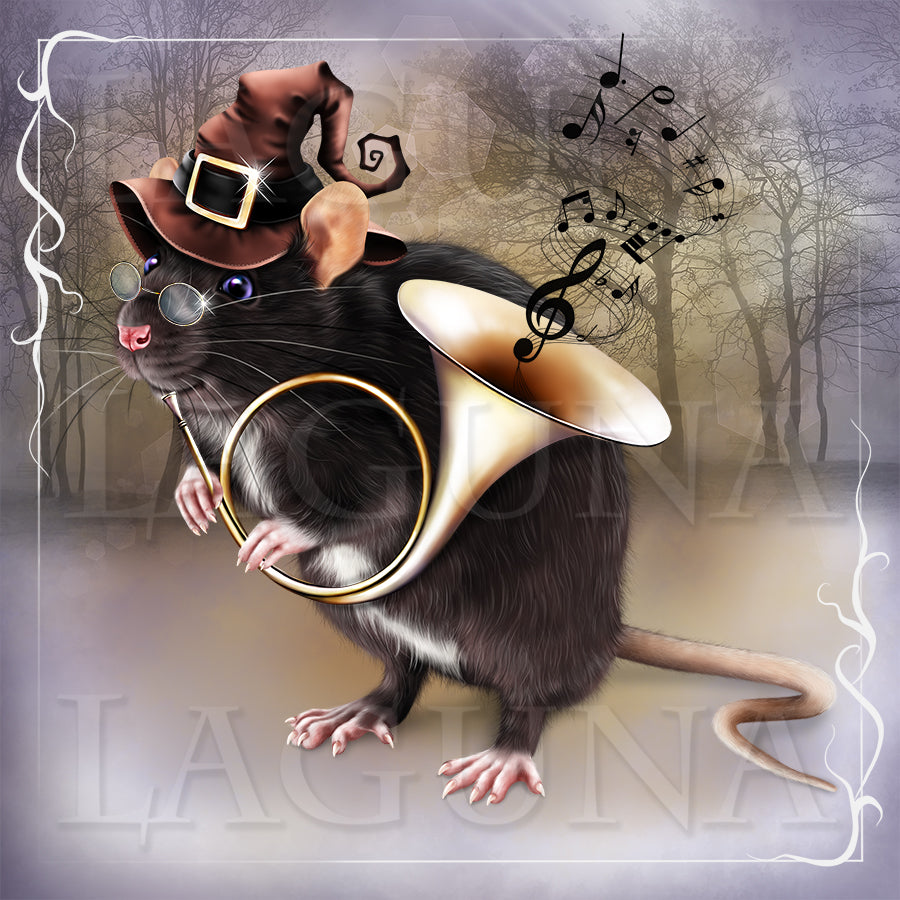 Halloween Orchestra (Rat with Trumpet)