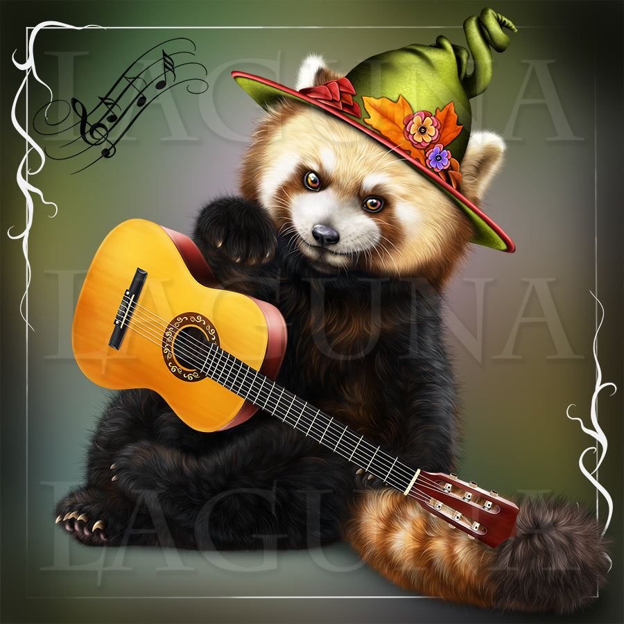 Halloween Orchestra (Red Panda with Guitar)