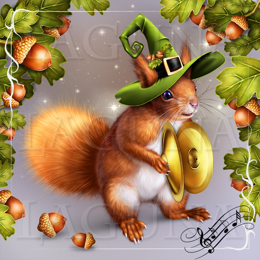 Halloween Orchestra (Squirrel with Cymbals)