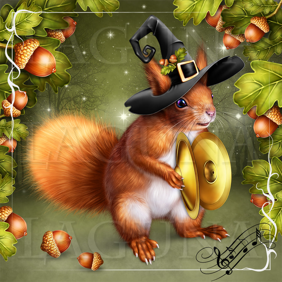 Halloween Orchestra (Squirrel with Cymbals)