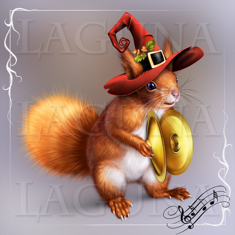 Halloween Orchestra (Squirrel with Cymbals)