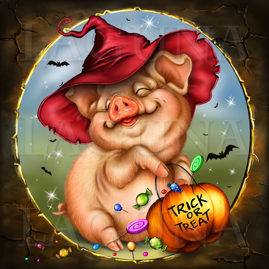 Halloween Piggie with Candies