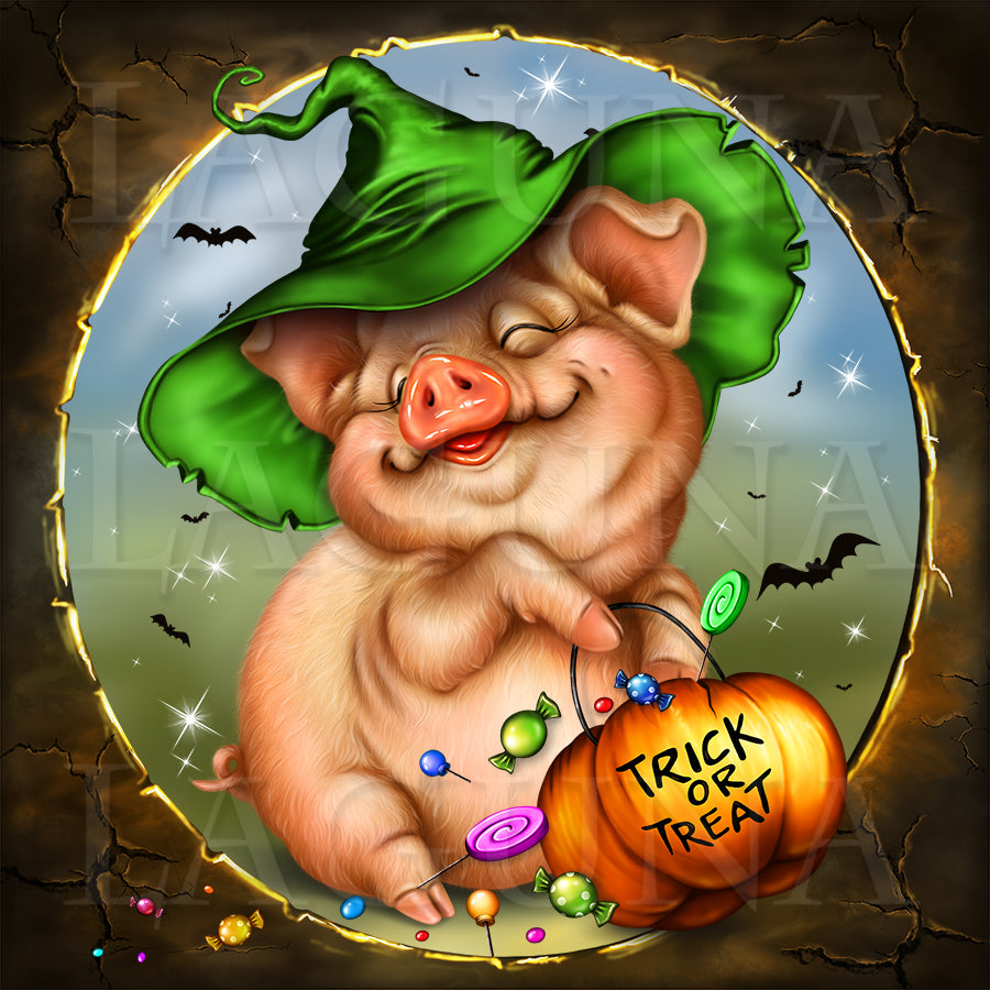 Halloween Piggie with Candies